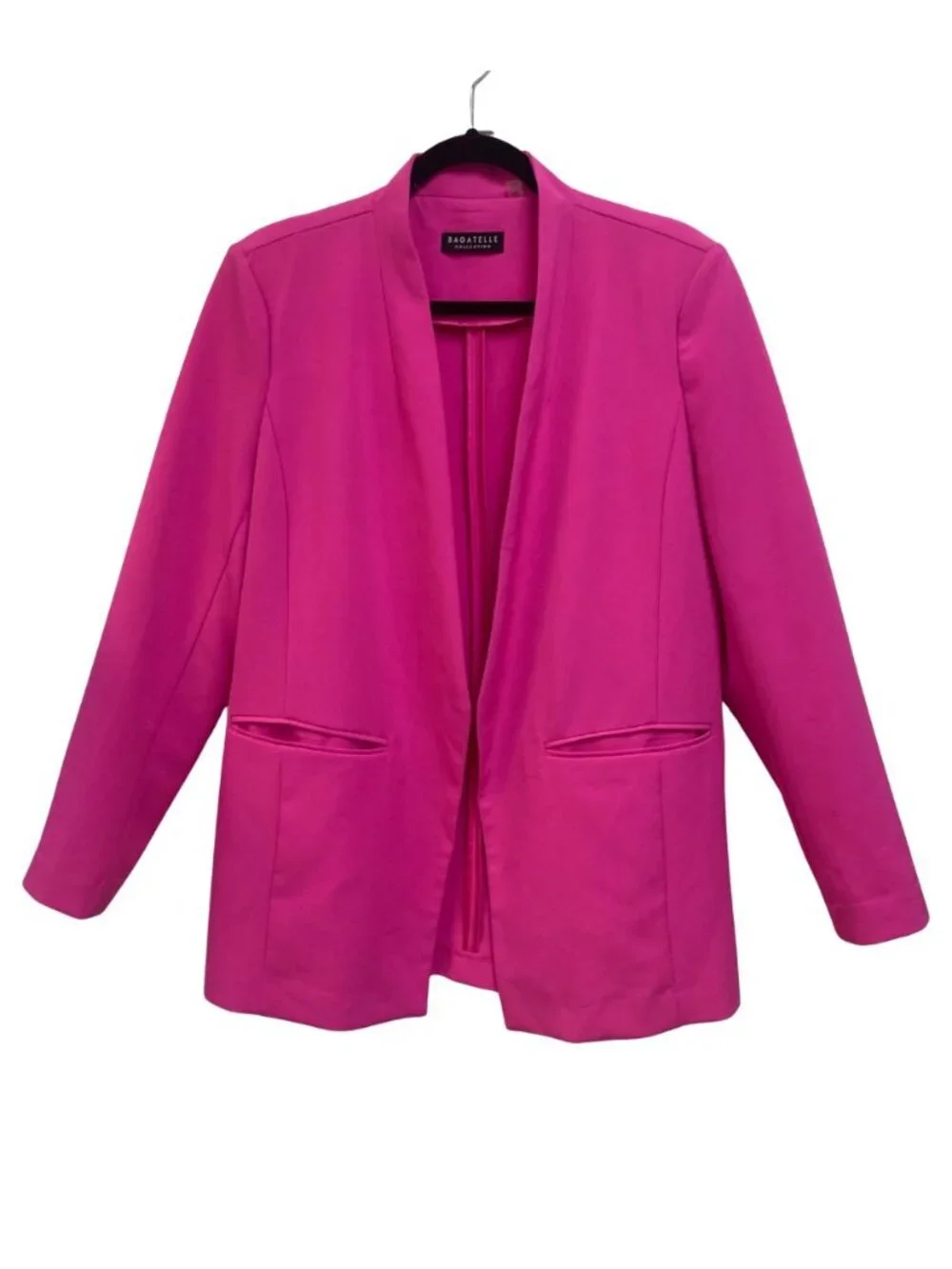 Bagatelle Unlined Hot Pink Long Sleeved Jacket Size XL